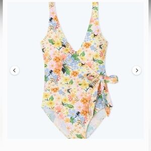 Rifle Paper Co x Summersalt Perfect Wrap One Piece Swimsuit Resortwear Vacation